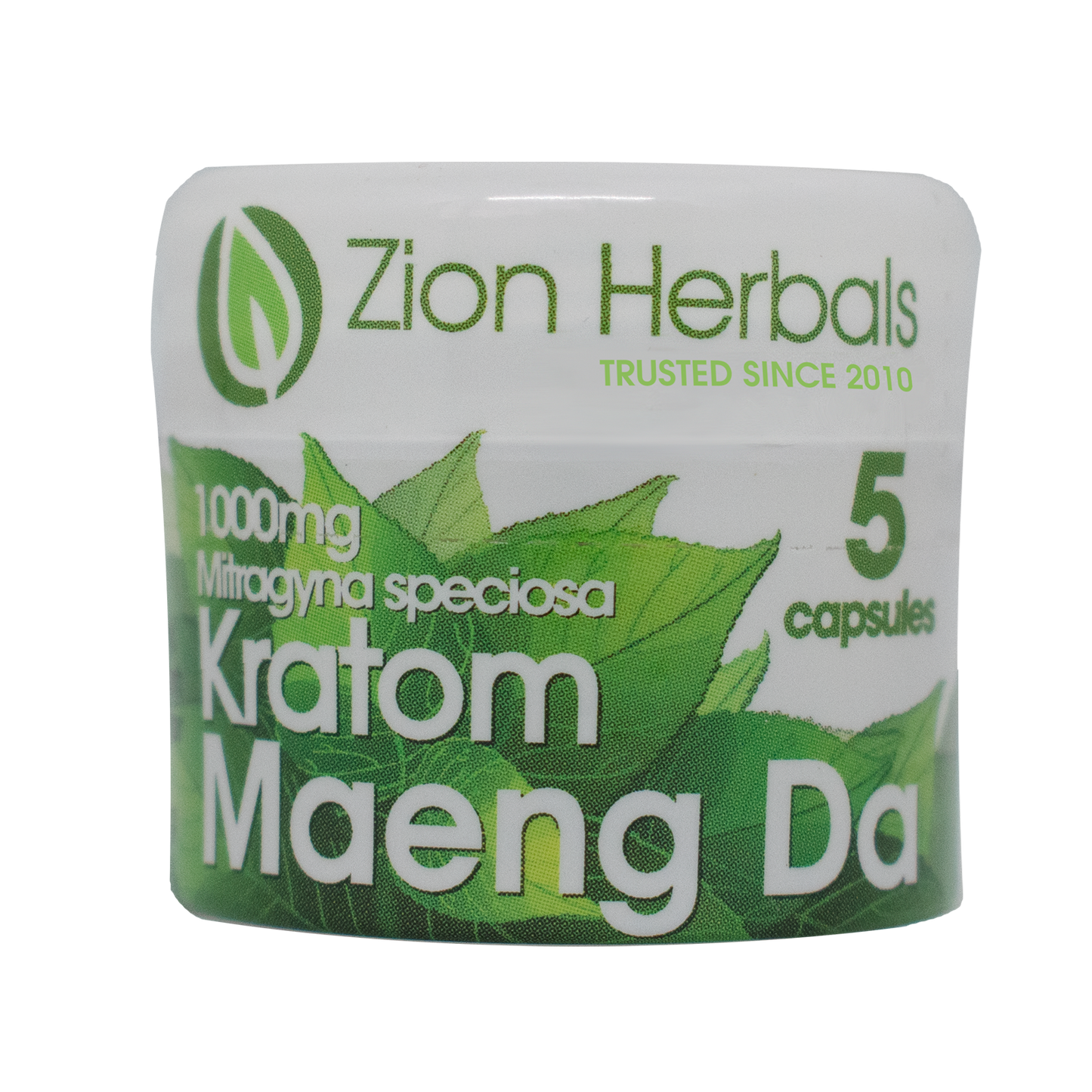 Zion Herbals Maeng Da 5 Capsule Jar