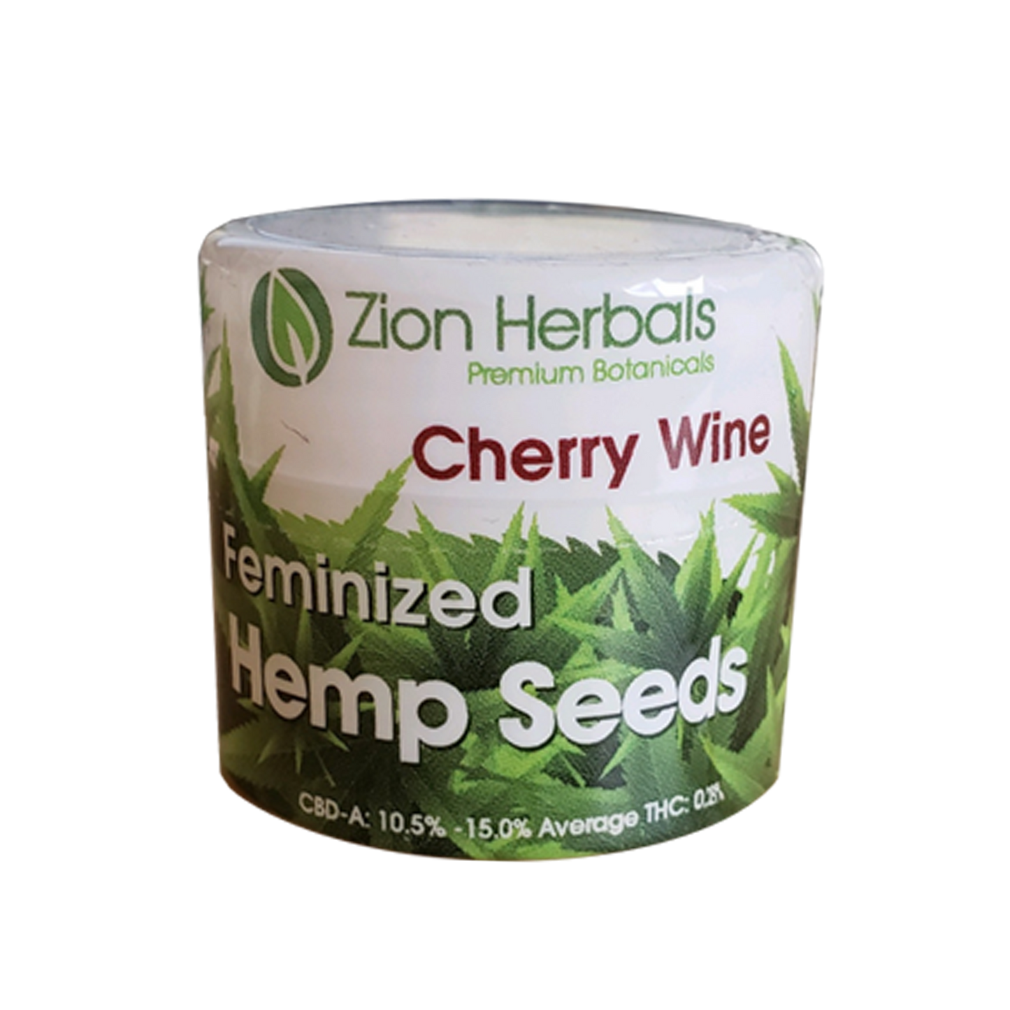 Zion Herbals Cherry Wine Hemp Seed Jar