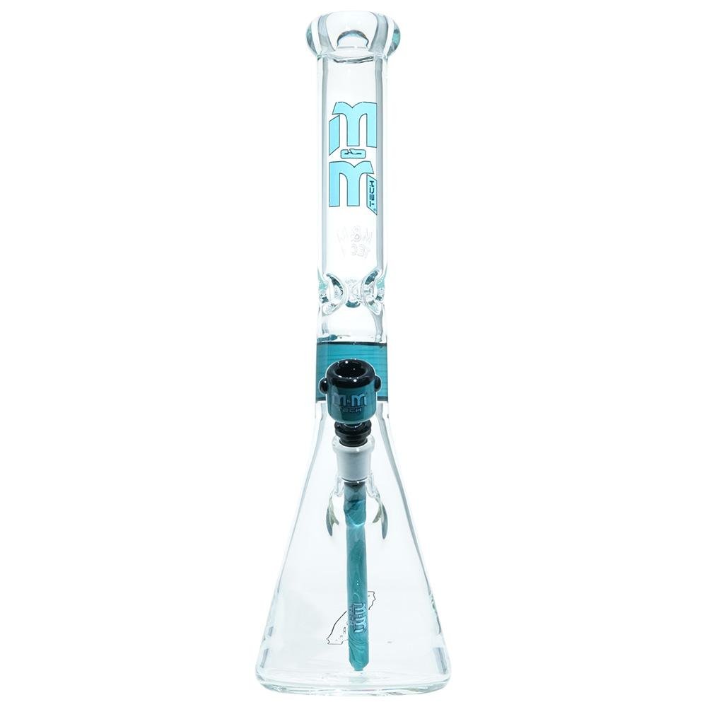 Beaker with Color Ring by M&M Tech - M&M Tech Glass