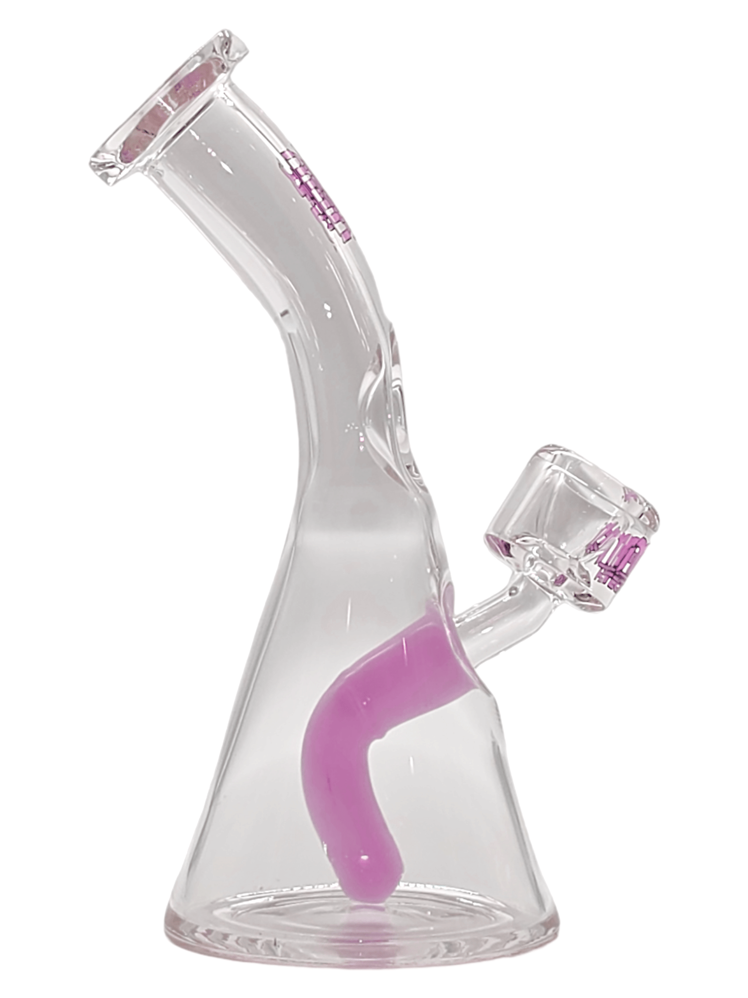 Bend Neck Mini Beaker - M&M Tech Glass