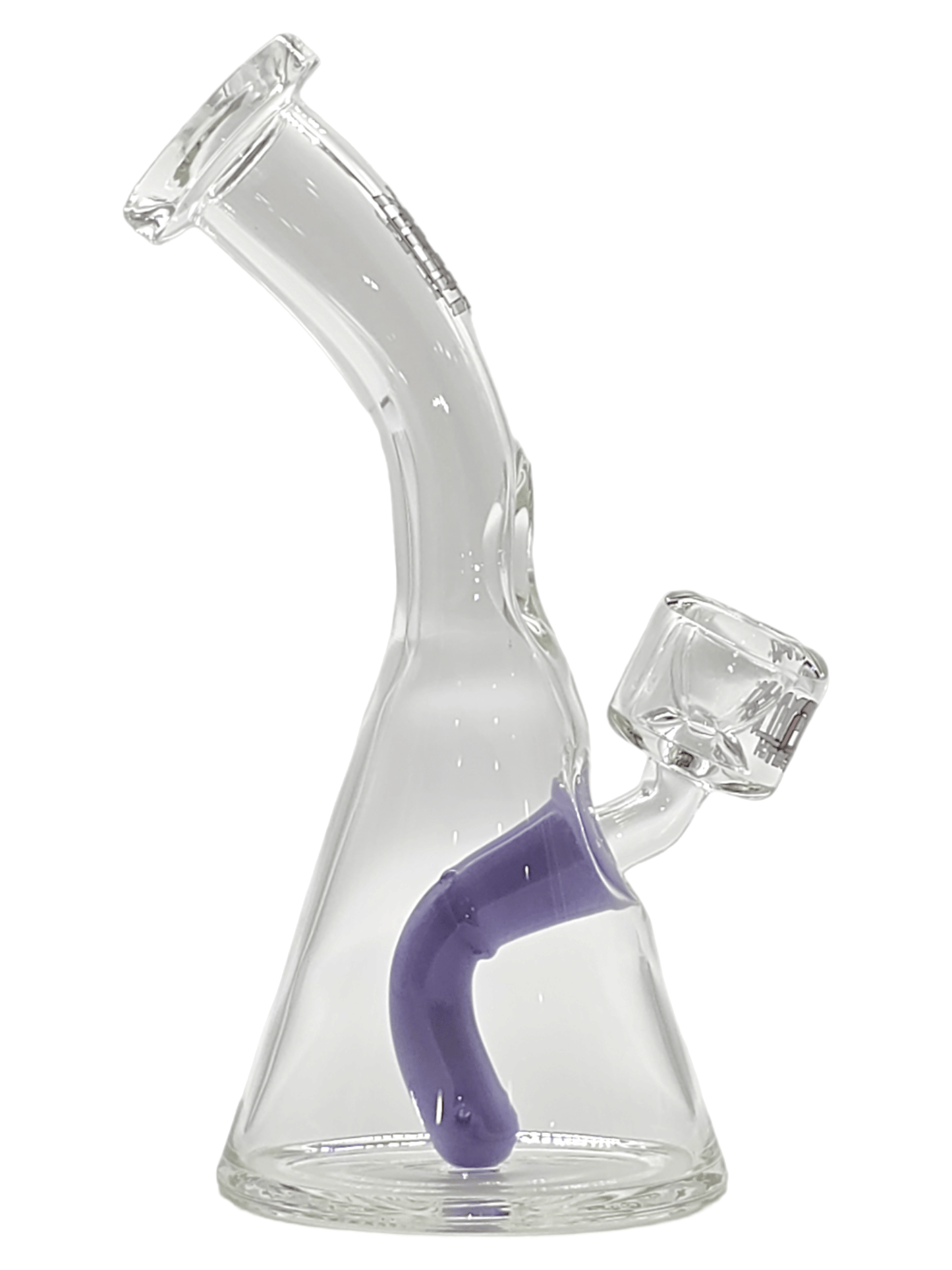 Bend Neck Mini Beaker - M&M Tech Glass