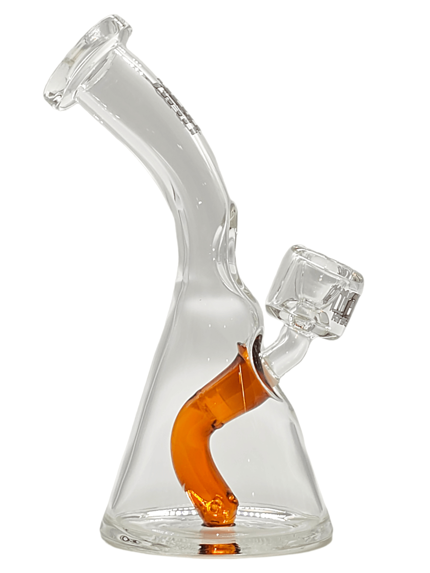 Bend Neck Mini Beaker - M&M Tech Glass