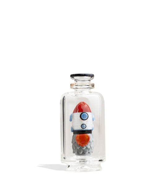 Empire Glassworks Custom Peak Top Rocket Ship Front View on White Background