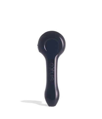 Black Exxus Vape Cave Hand Pipe 12pk Front View on White Background