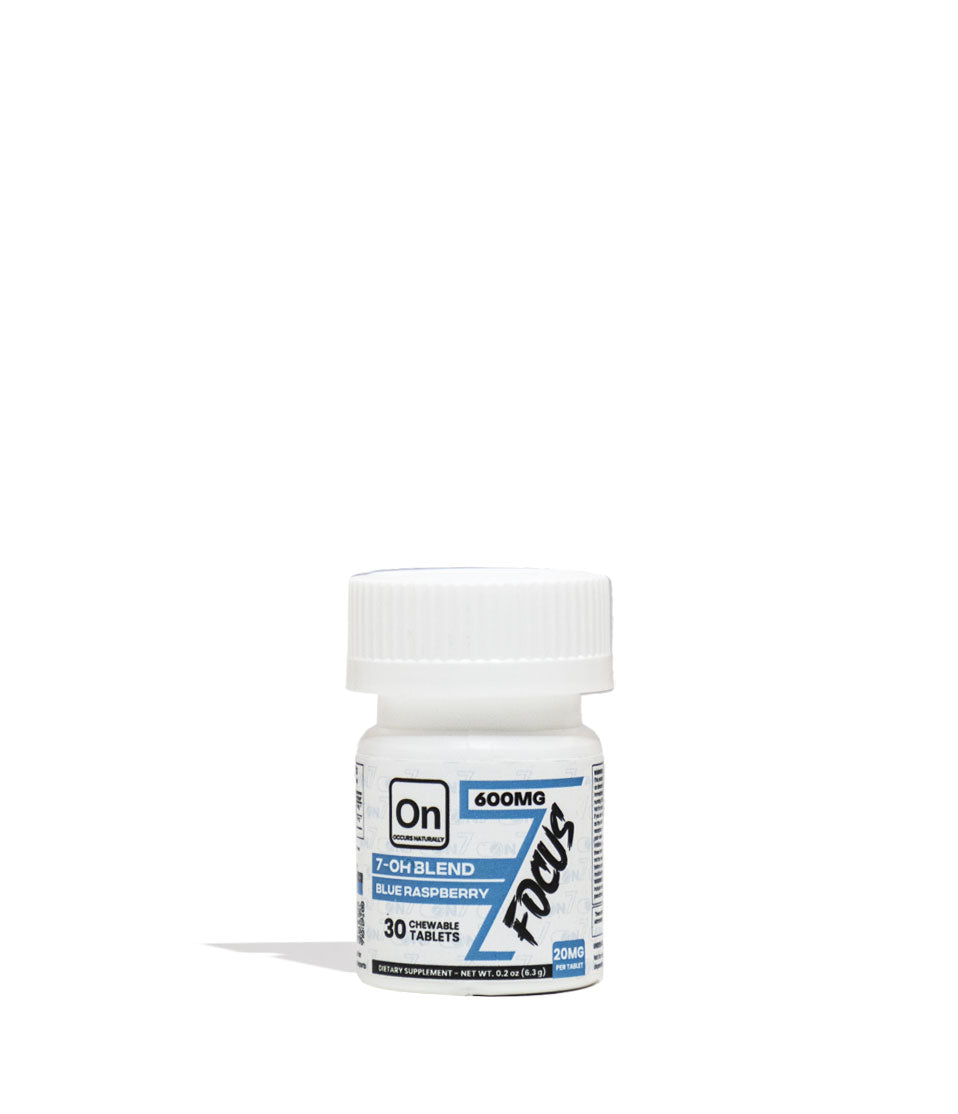 Focus ON7 7-Hydroxymitragynine Advanced Alkaloids 600mg 30 Count Bottle Front View on White Background