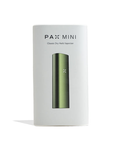 Greenstone Pax Mini 2 Portable Dry Herb Vaporizer Packaging Front View on White Background
