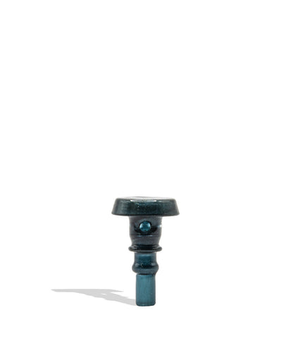 A single dark teal glass smoking accessory, likely a bowl or mouthpiece component, shown on a plain white background with a soft shadow.