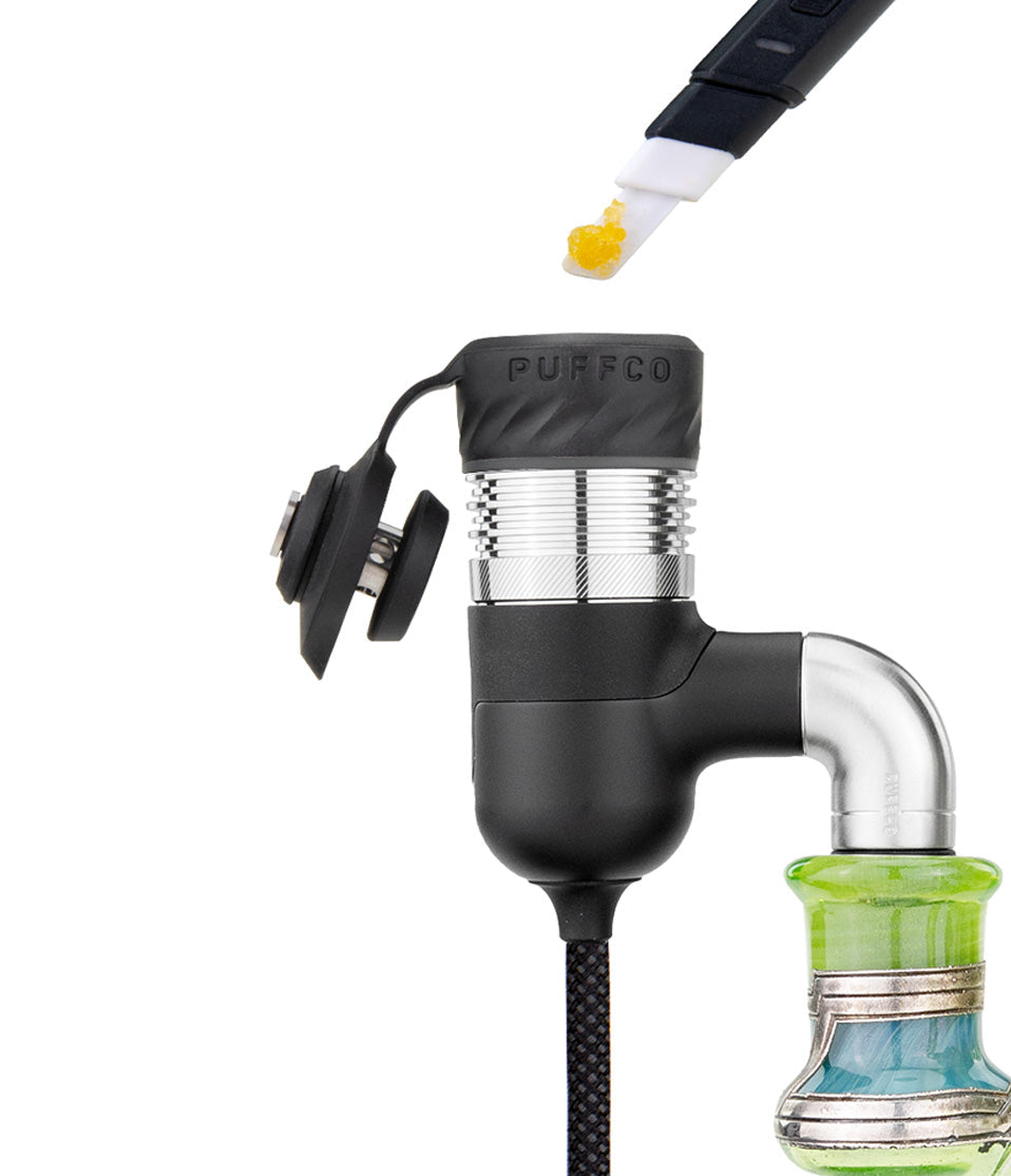 Puffco Peak Pro Link Loading Front View on White Background