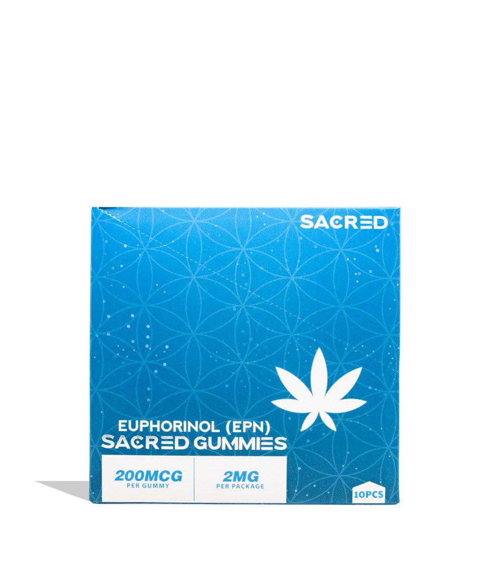 Sacred EPN gummies display box side view