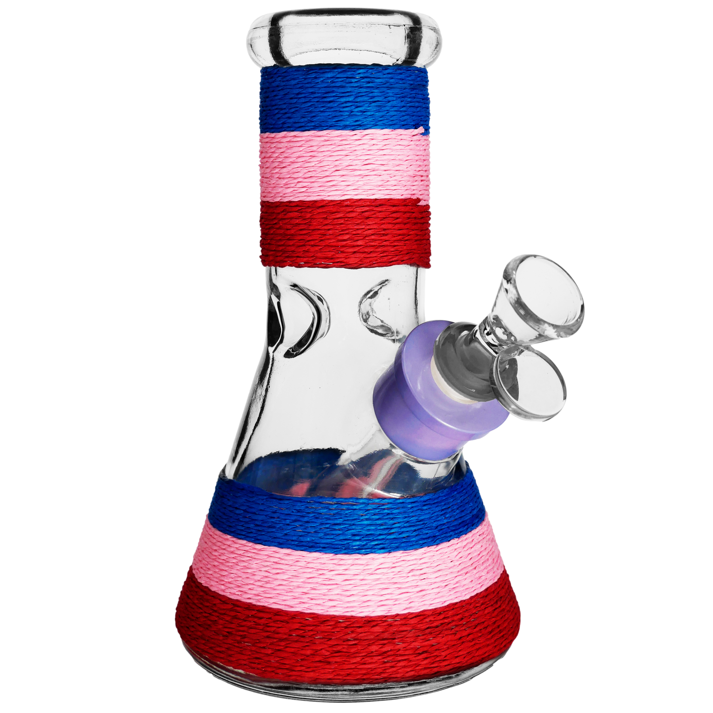 8" 50x7mm TriColor Hemp Rope