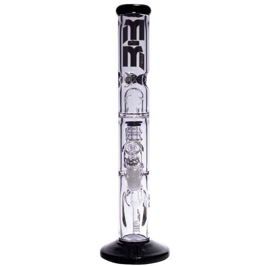 Waterpipe Chandelier Color Ring Straight Tube by M&M Tech - M&M Tech Glass