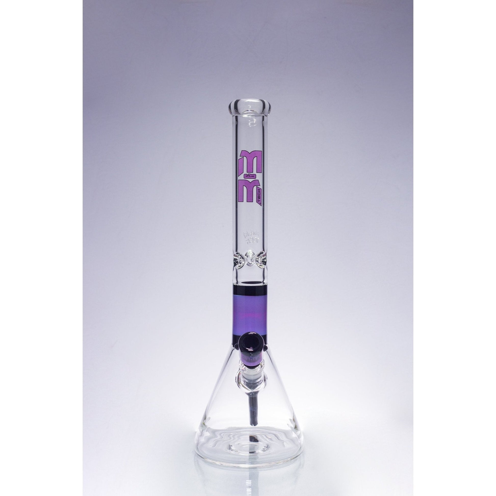 Waterpipe Color Ring Fortress Beaker by M&M Tech - M&M Tech Glass