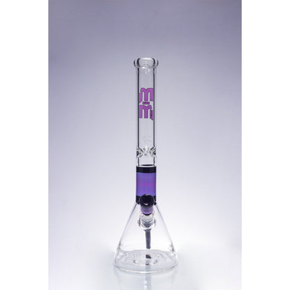 Waterpipe Color Ring Fortress Beaker by M&M Tech - M&M Tech Glass