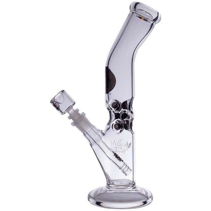 Waterpipe Lazy Straight Tube with Ice Pinch by M&M Tech - M&M Tech Glass