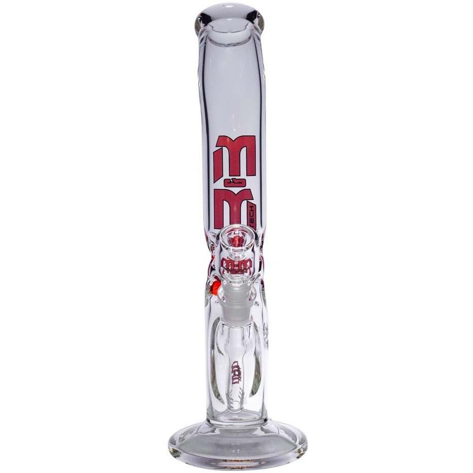 Waterpipe Lazy Straight Tube with Ice Pinch by M&M Tech - M&M Tech Glass