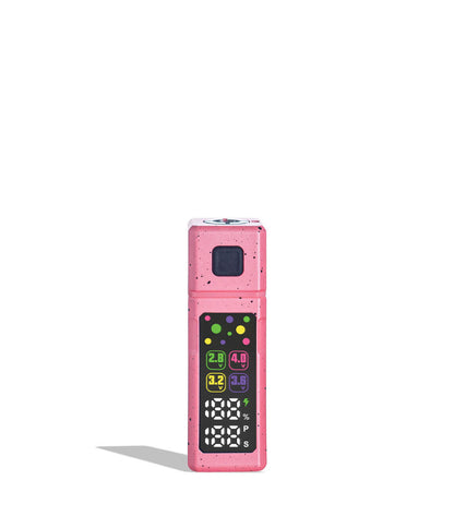 Pink Black Spatter West Coast Cure Grid Variable Voltage Battery 12pk Front View on White Background
