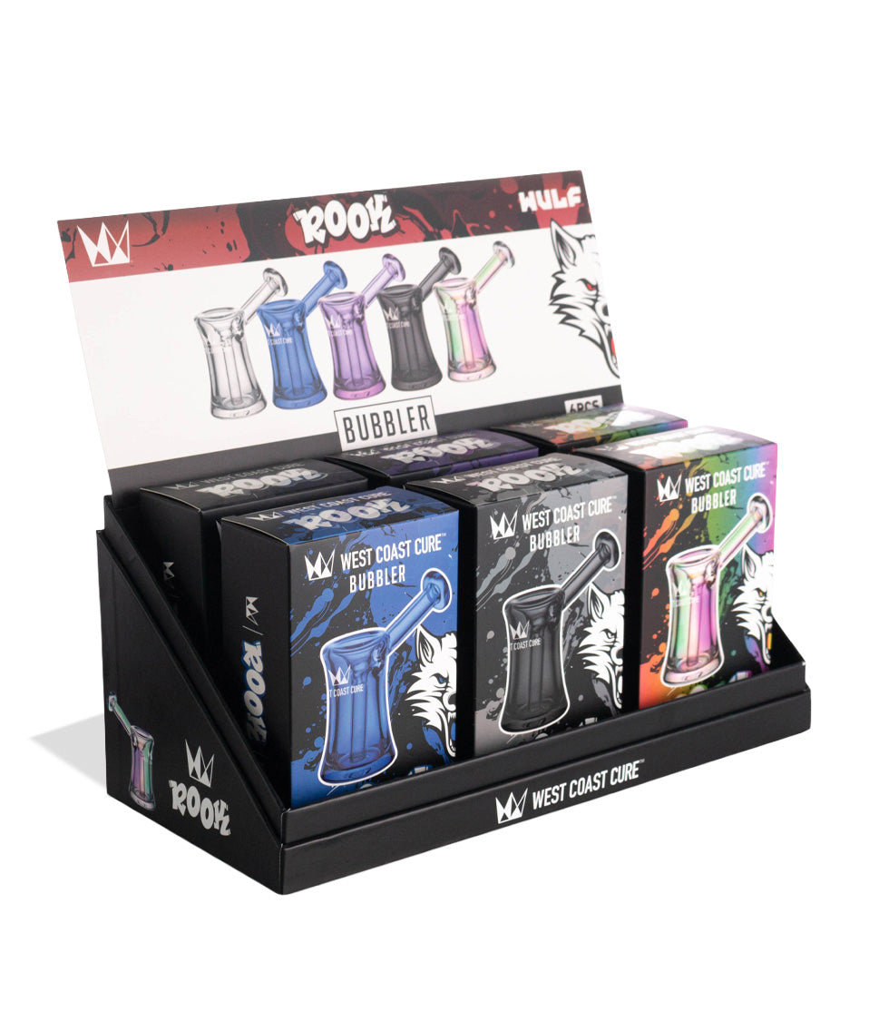 West Coast Cure Rook Bubbler 6pk Angle View on White Background