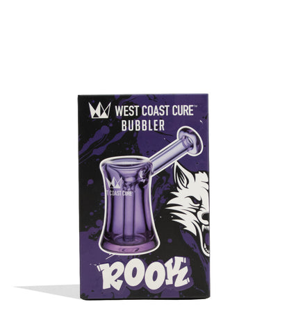 Purple West Coast Cure Rook Bubbler 6pk Packaging Front View on White Background