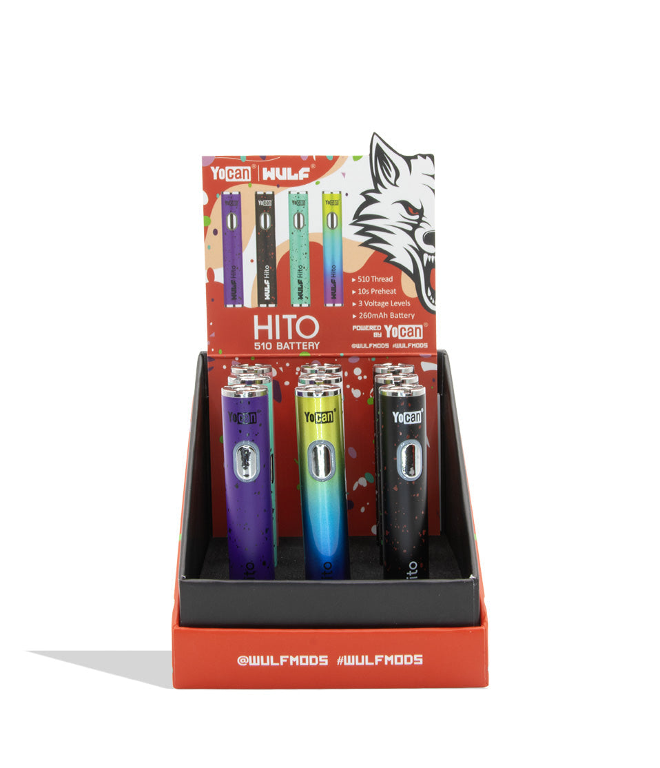 WULF MODS Hito 510 Battery display box front view on a white background