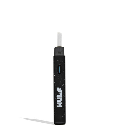 WULF Slyce black white spatter hot knife dab tool with cap off on white background