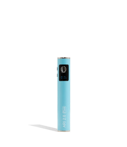 Blue Yocan Ari Plus 2.0 Variable Voltage Battery 15pk Front VIew on White Background
